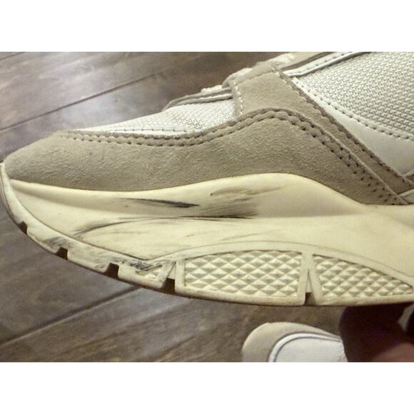 Jimmy Choo Womens Optical White Suede Landon Onss Sneakers Shoes Size 38 - Picture 13 of 15